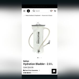 New - Nathan 2L hydration bladder